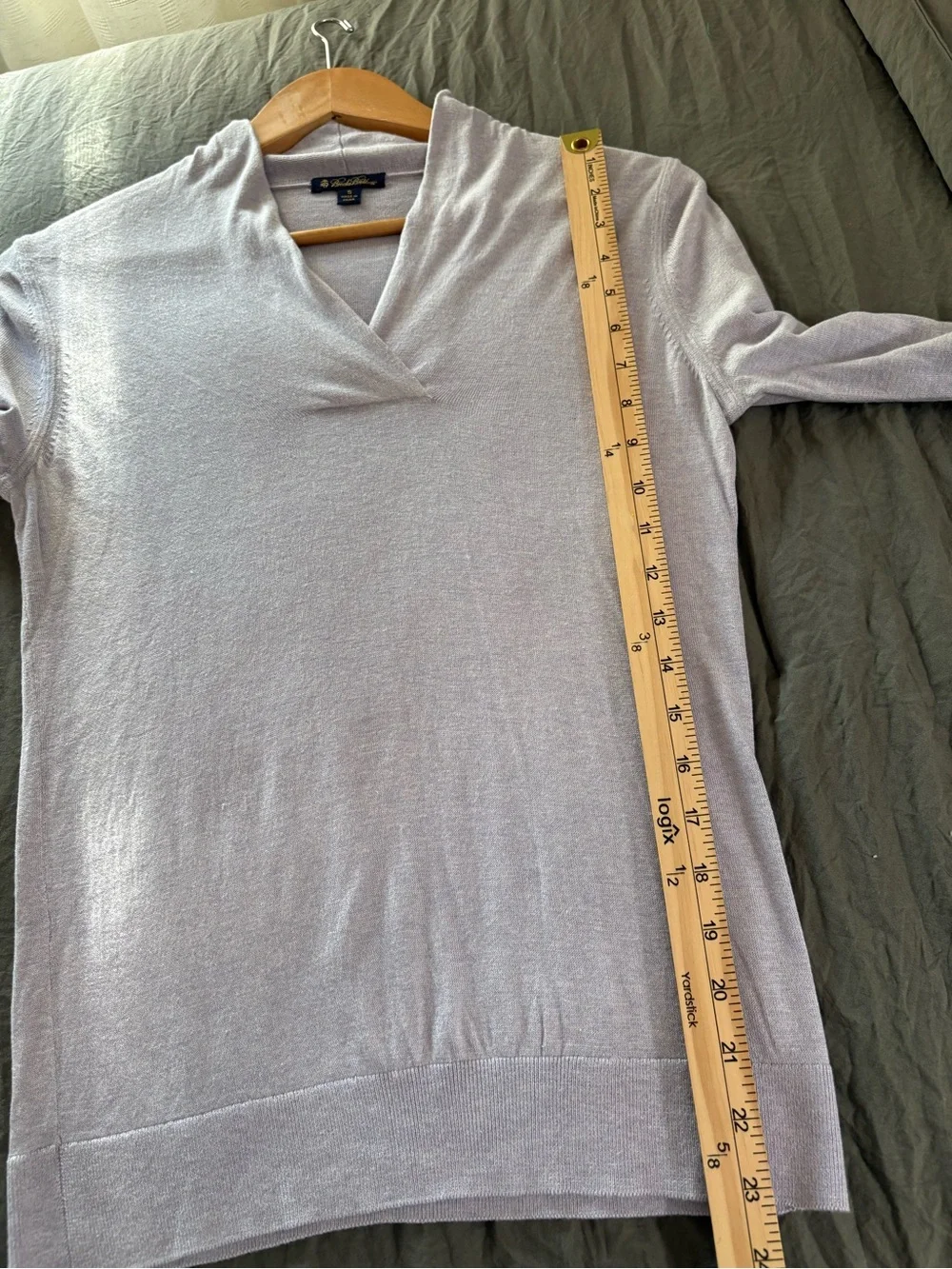 Brooks Brothers Silk Cashmere Shawl Neck Sweater. Size Small.